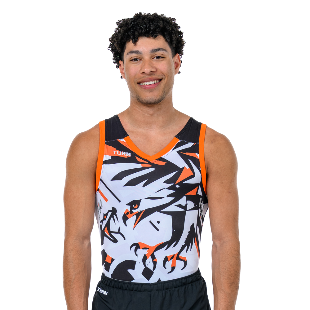 Junior RP Angriff Singlet - Black, White, & Orange