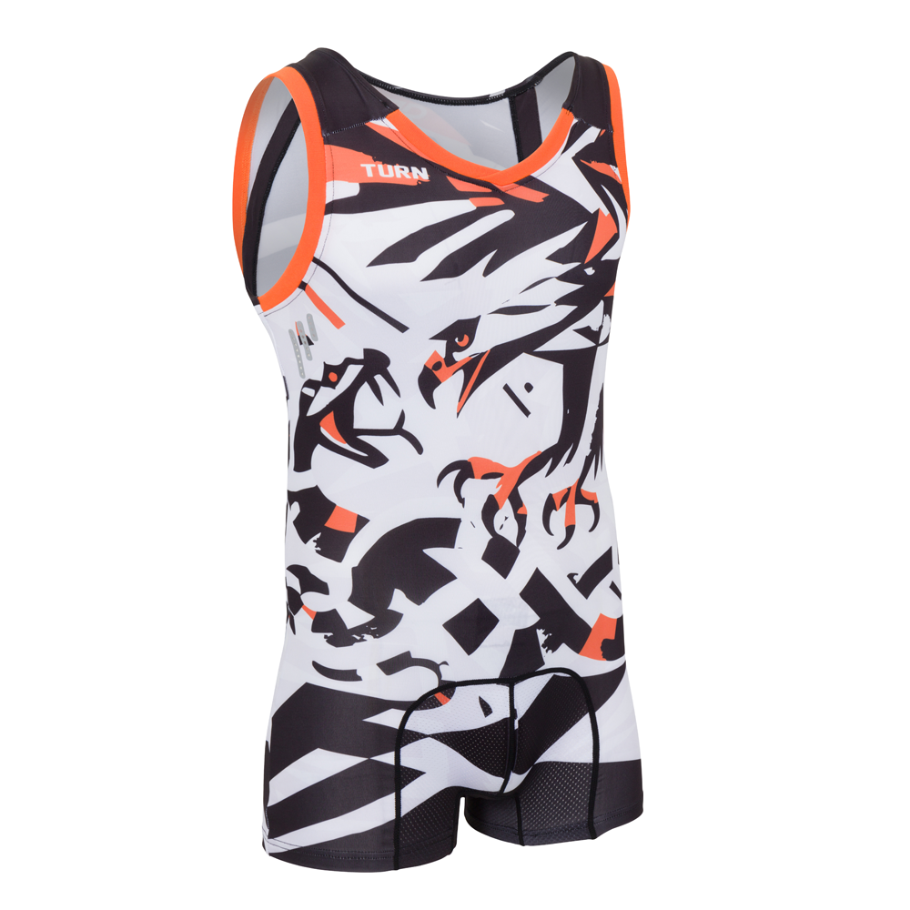 Junior RP Angriff Singlet - Black, White, & Orange