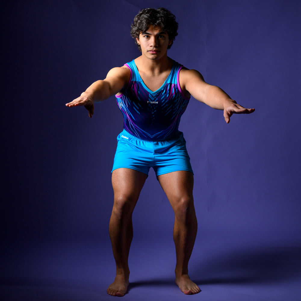 Junior RP Double Diamond Singlet - Blue/Purple