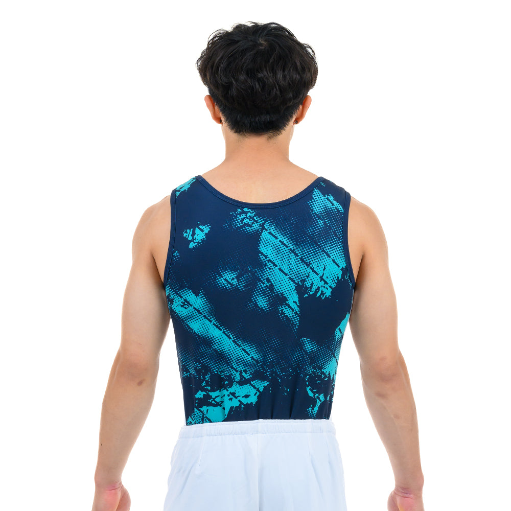 Senior Dynamo II Singlet - Teal & Navy
