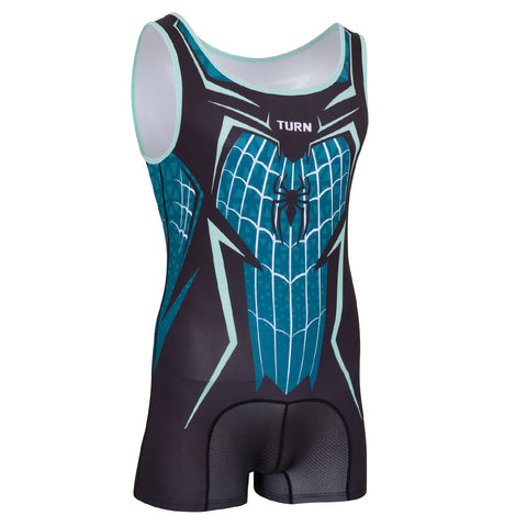 Junior Dynamo II Singlet - Teal & Navy