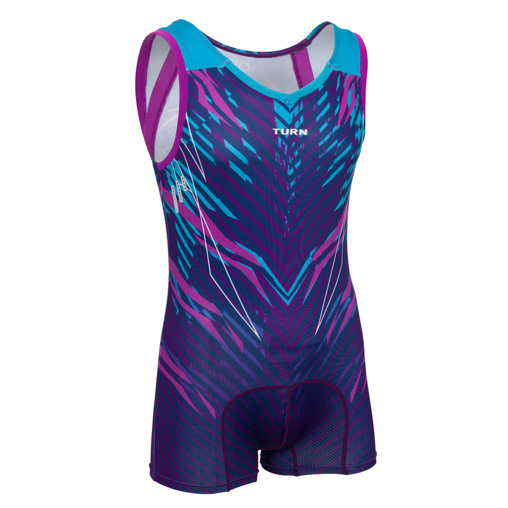 Junior RP Double Diamond Singlet - Blue/Purple