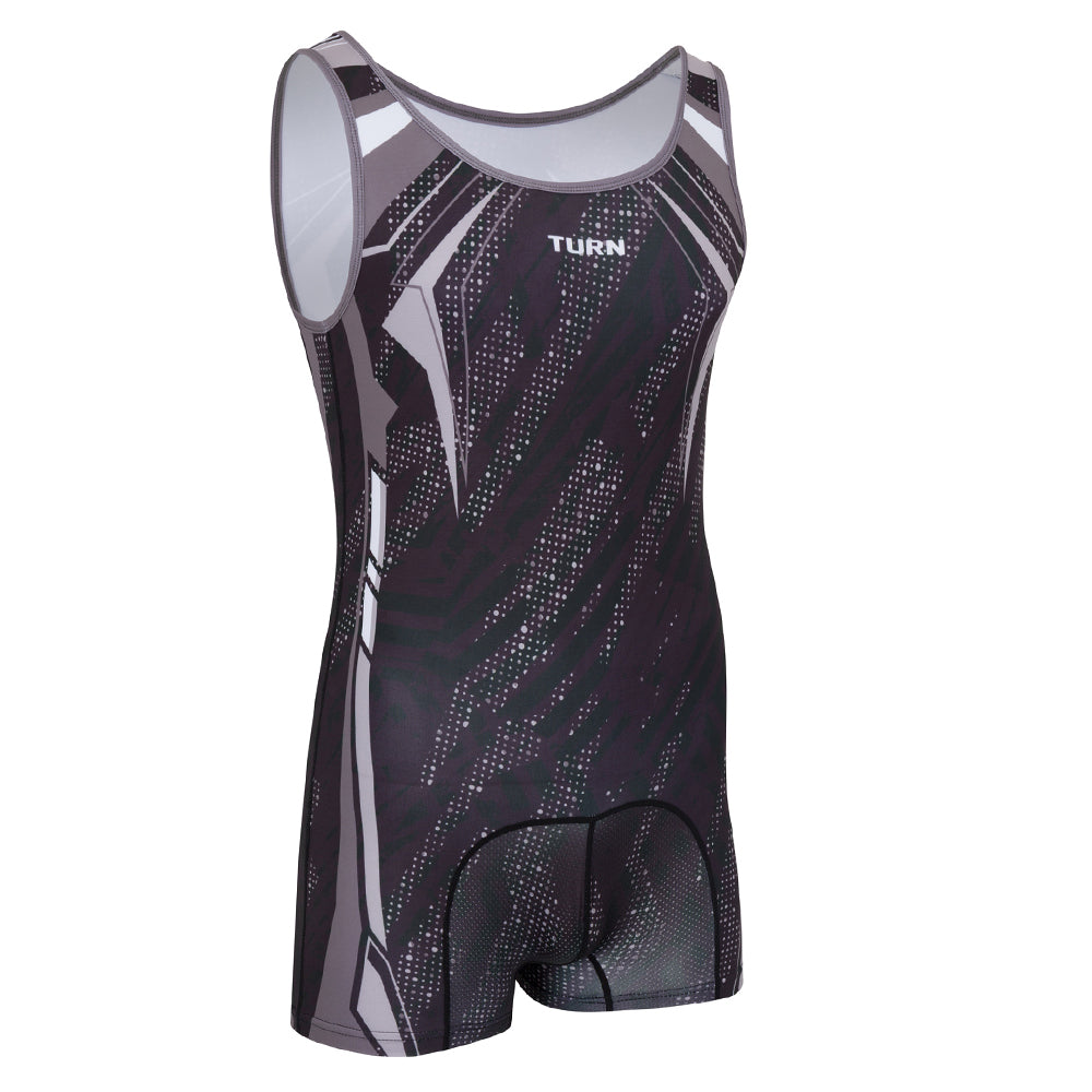 Senior Vader Singlet - Black, Grey & White