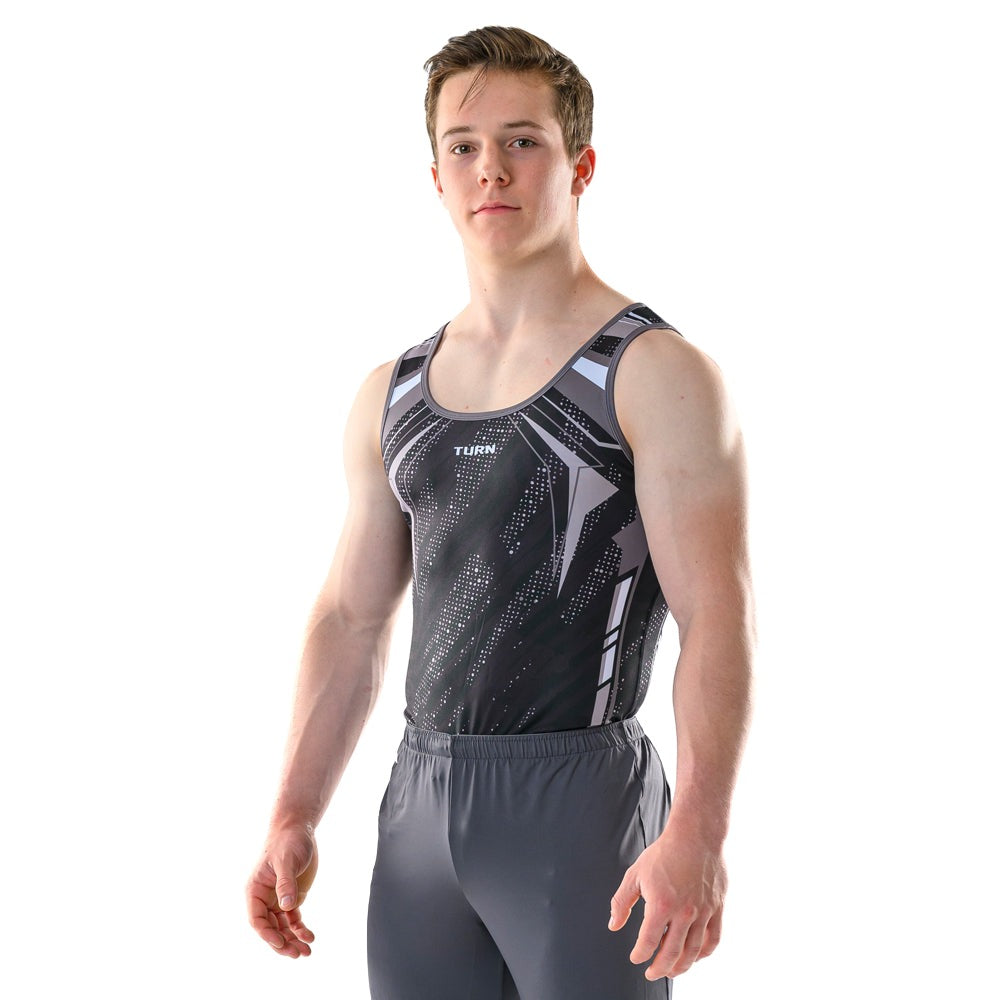 Senior Vader Singlet - Black, Grey & White