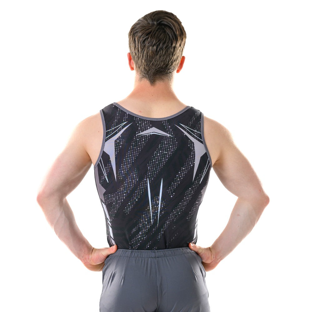 Senior Vader Singlet - Black, Grey & White