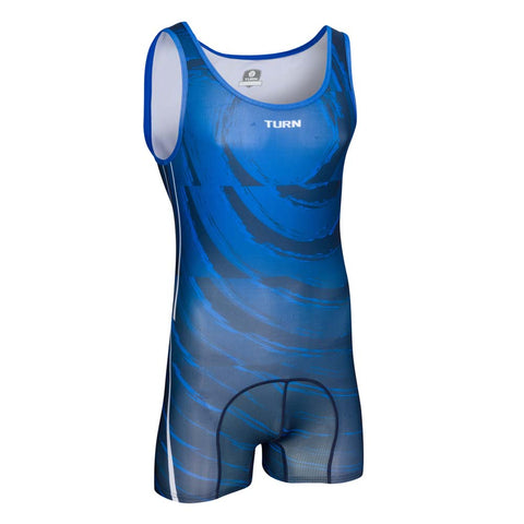Junior Dynamo II Singlet - Teal & Navy
