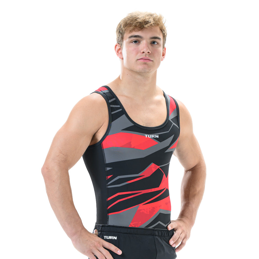 Senior Sommet Singlet - Black & Red