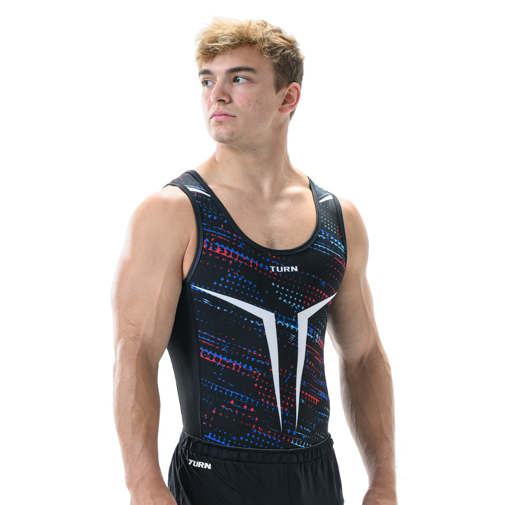 Senior Victoire Singlet - Black & Navy