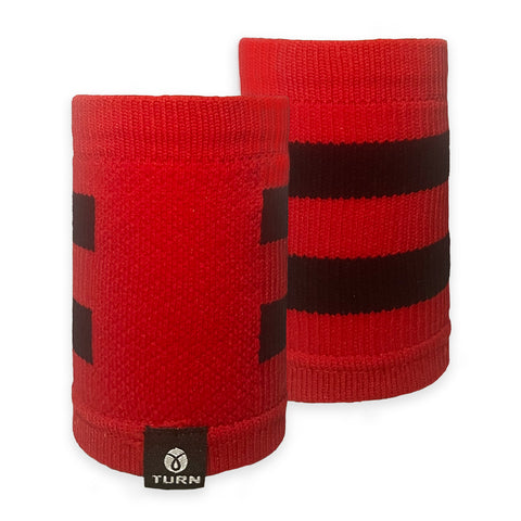 Elite Varsity Wristbands - Red & Black