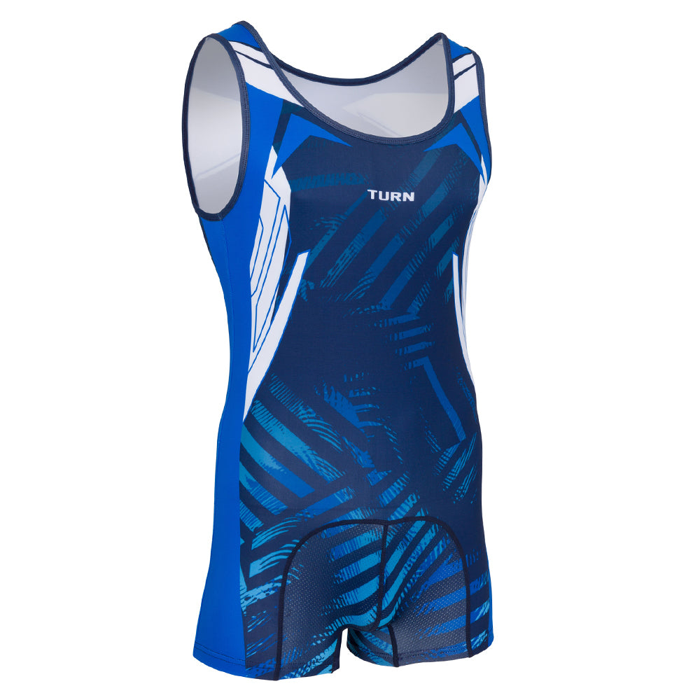Senior Insider Singlet - Navy, Royal & White