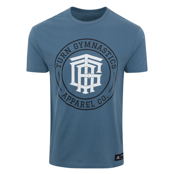 Junior Monogram Tee - Blue Jean