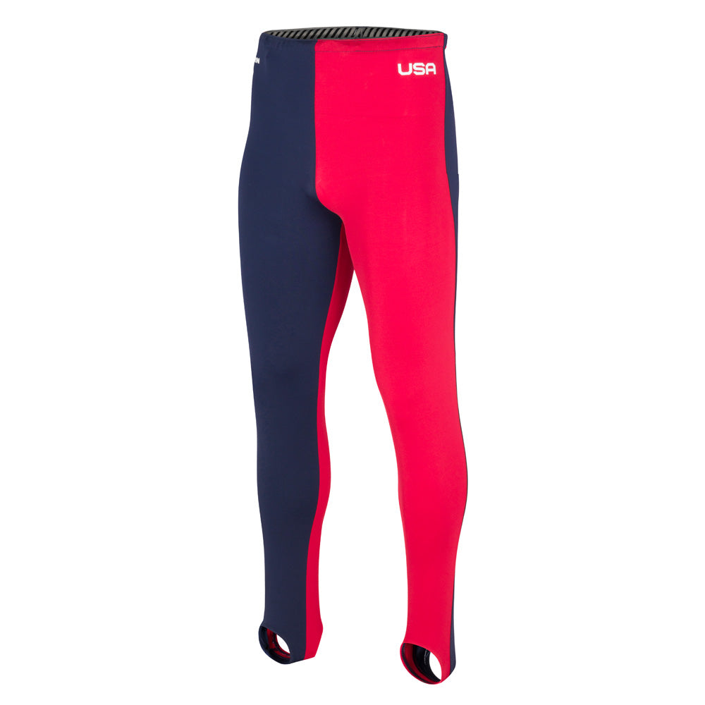 Senior USA Jester Pants - Navy/Mars Red